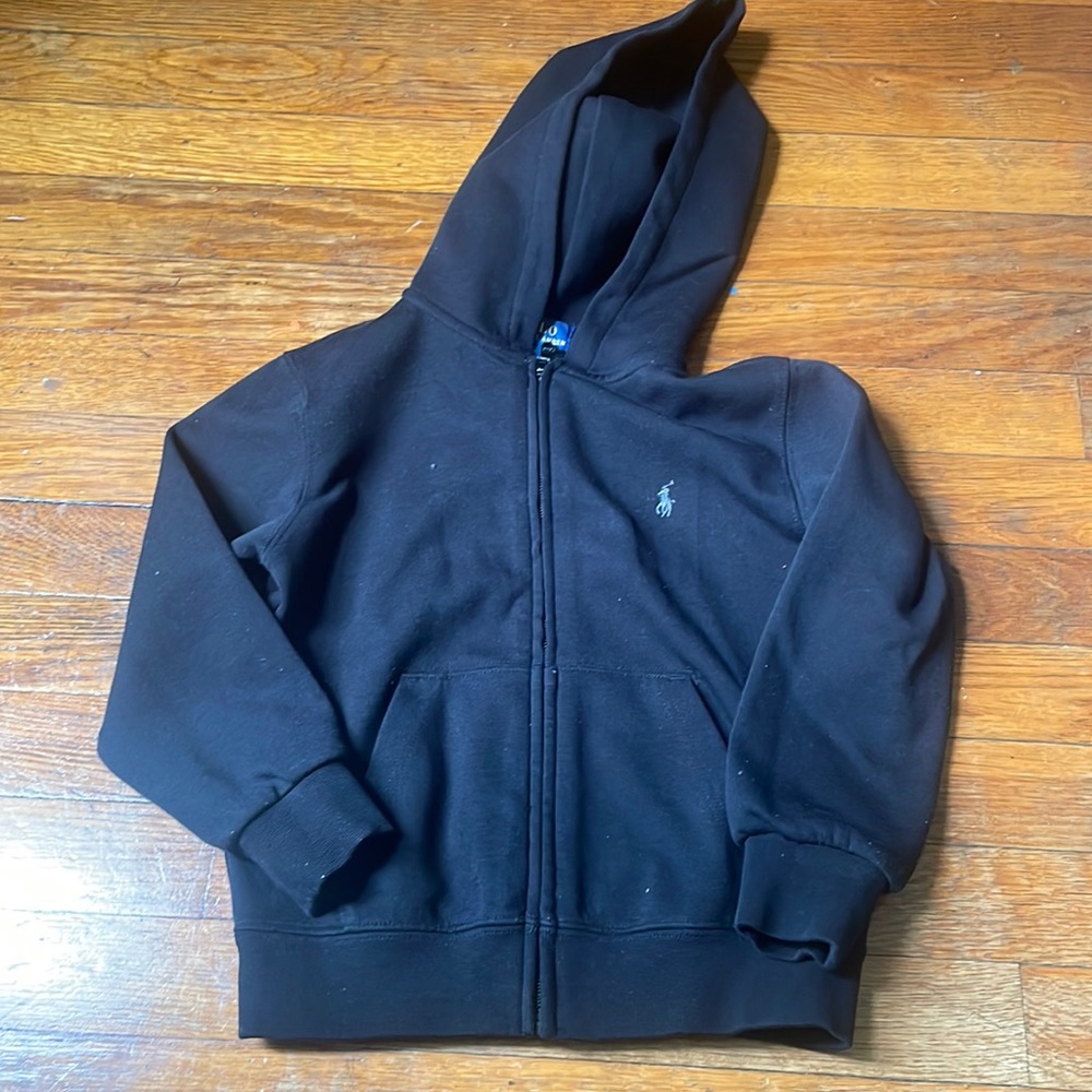 Full Zip Polo Ralph Lauren black jacket size 5